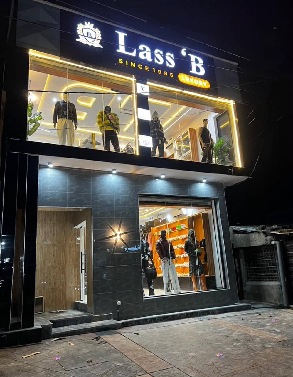 Lass B Luxury Butik storefront on Oron Road in Uyo